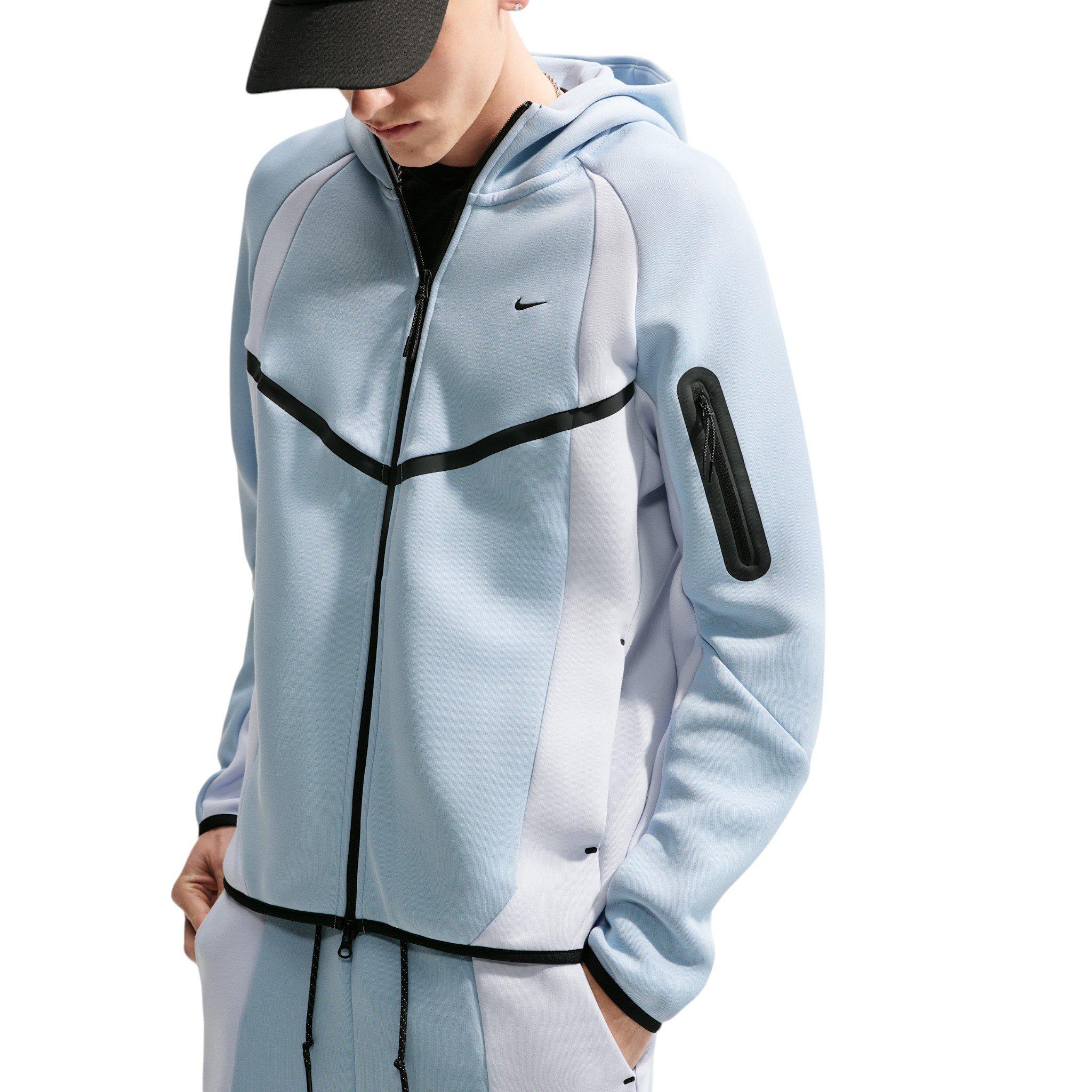 Nike Men's Tech Color-Block Full-Zip Fleece Windrunner Jacket - BLUE